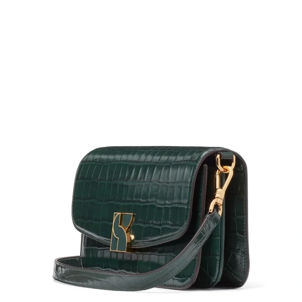 NWT Kate Spade Dakota Croc Embossed Leather Medium Convertible Shoulder Bag - Picture 5 of 6